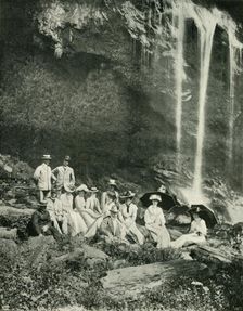 A Picnic Party at Maracas Falls, Trinidad, with Sir A. Moloney and Party 1902. Creator: Unknown
