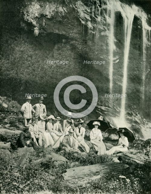 'A Picnic Party at Maracas Falls, Trinidad, with Sir A. Moloney and Party', 1902. Creator: Unknown.