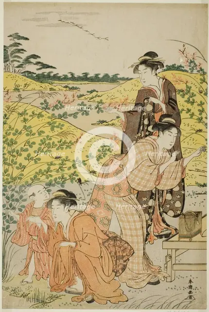 A Picnic Party, c. 1785/95. Creator: Katsukawa Shuncho.