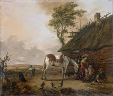 A Piebald Horse, 1655-1666. Creator: Jan Wouwerman
