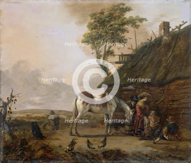 A Piebald Horse, 1655-1666. Creator: Jan Wouwerman.