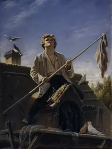 A pigeon fancier, 1874. Artist: Perov, Vasili Grigoryevich (1834-1882)