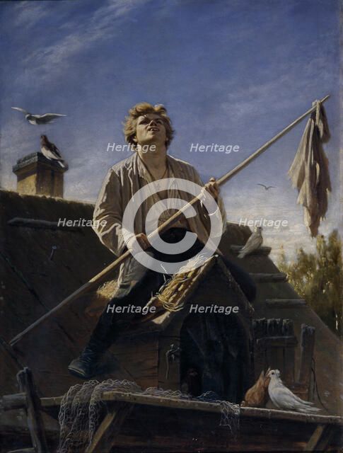 A pigeon fancier, 1874. Artist: Perov, Vasili Grigoryevich (1834-1882)