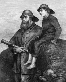 "A Pilot on the Look Out," by A. H. Marsh, 1871. Creator: William Hollidge