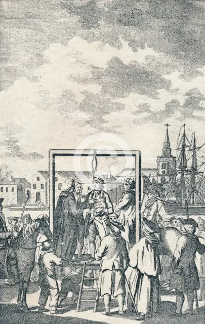 'A Pirate hanged at Execution Dock', c1795. Artist: Robert Dodd.