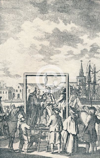 'A Pirate hanged at Execution Dock', c1795. Artist: Robert Dodd.