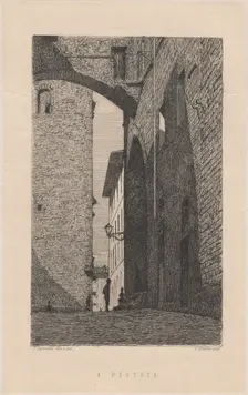 A Pistoia [In Pistoia], 1872. Creator: Telemaco Signorini