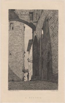 A Pistoia [In Pistoia], 1872. Creator: Telemaco Signorini