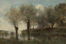 A Pond in Picardy, ca. 1867. Creator: Jean-Baptiste-Camille Corot