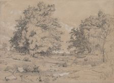 A Pond In The Forest, c1840. Creator: Constant Troyon
