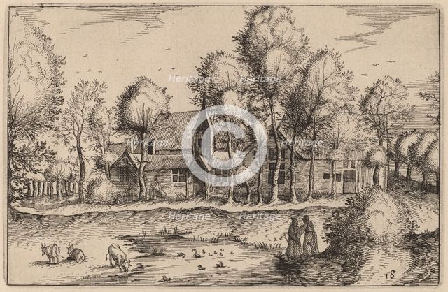 A Pond, published 1612. Creator: Claes Jansz Visscher.