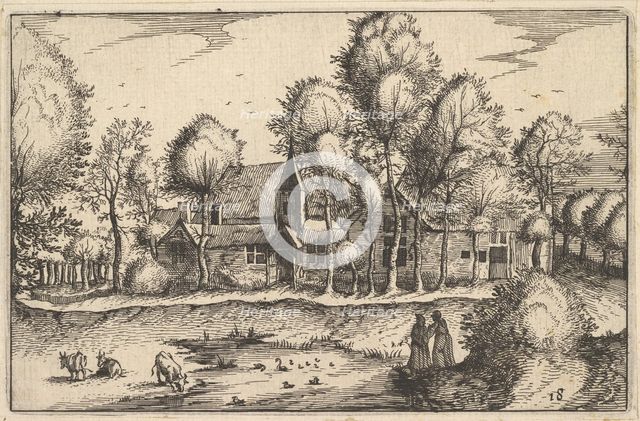 A Pond, plate 18 from Regiunculae et Villae Aliquot Ducatus Brabantiae, ca. 1610. Creator: Claes Jansz Visscher.