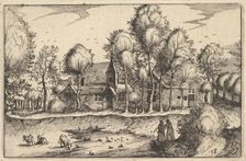 A Pond, plate 18 from Regiunculae et Villae Aliquot Ducatus Brabantiae, ca. 1610. Creator: Claes Jansz Visscher