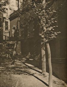 A Pool of Quiet in "Streaming London's Central Roar", c1935. Creator: Walter Benington