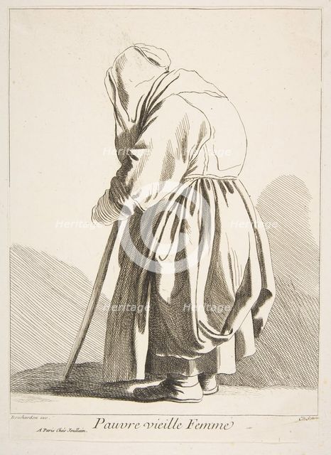 A Poor Old Woman, 1742. Creator: Caylus, Anne-Claude-Philippe de.