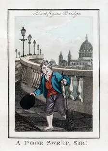 A Poor Sweep, Sir! Blackfriars Bridge, London, 1805