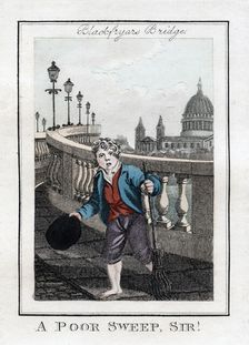 A Poor Sweep, Sir! Blackfriars Bridge, London, 1805