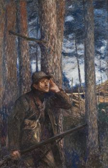 A Poacher, 1894. Creator: Bruno Liljefors