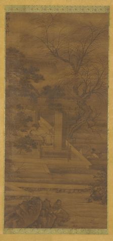 A Poet dreaming in his riverside pavilion, Ming or Qing dynasty, 17th century. Creator: Unknown
