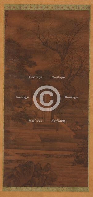 A Poet dreaming in his riverside pavilion, Ming or Qing dynasty, 17th century. Creator: Unknown.