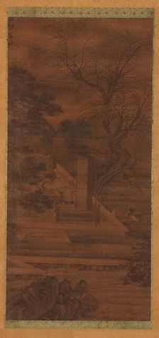 A Poet dreaming in his riverside pavilion, Ming or Qing dynasty, 17th century. Creator: Unknown