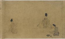 A poem-composing contest among various artisans, Nanbokucho period, 1333-1392. Creator: Unknown