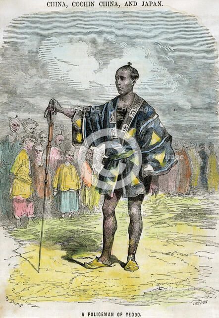 'A policeman of Yeddo' (Edo), Japan, c1880. Artist: Trichon