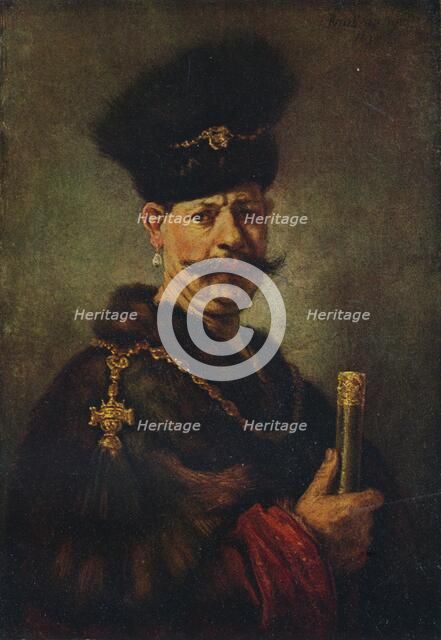 'A Polish Nobleman', 1637. Artist: Rembrandt Harmensz van Rijn.