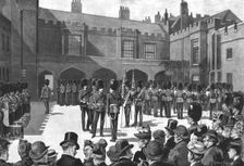 'A Popular London Spectacle - Changing Guard at St. James's Palace 1890. Creator: Henry Gillard Glindoni