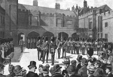 'A Popular London Spectacle - Changing Guard at St. James's Palace 1890. Creator: Henry Gillard Glindoni