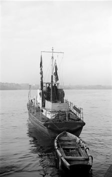 A Port of London Marine Survey launch, Tilbury, Essex, c1945-c1965. Artist: SW Rawlings