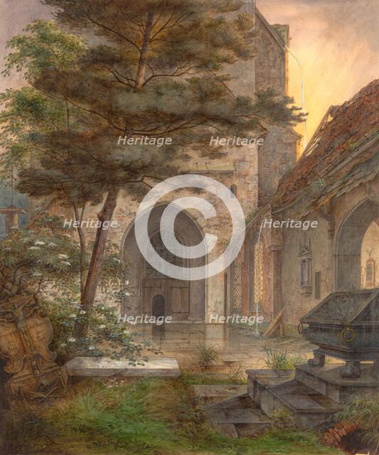 A Portal of a Church, first half 19th century. Creator: Ernst Ferdinand Oehme.