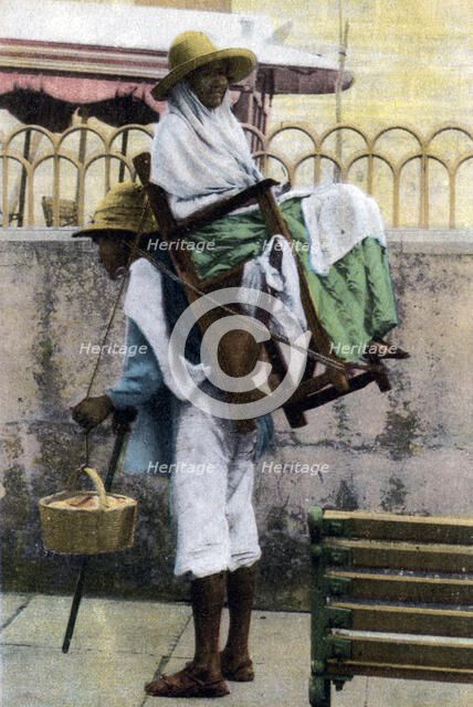 A porter, Mexico, early 20th century. Artist: Unknown