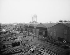 A Portion of the yard, Great Lakes Engineering Works, Ecorse, Mich., (1906?). Creator: Unknown