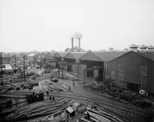 A Portion of the yard, Great Lakes Engineering Works, Ecorse, Mich., (1906?). Creator: Unknown