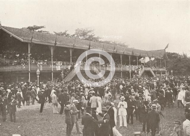 'A portion of the Derby Club Racecourse Enclosure', 1914. Artist: Unknown.