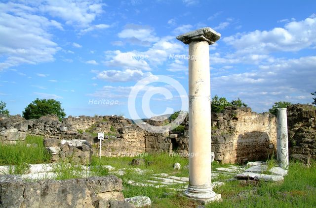 A portico in Edessa, Greece. Creator: Samuel Magal.