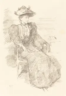 A Portrait: Mildred Howells, 1894/1896. Creator: James Abbott McNeill Whistler