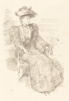 A Portrait: Mildred Howells, 1894/1896. Creator: James Abbott McNeill Whistler