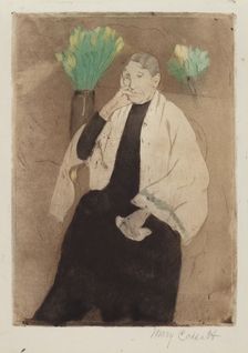 A Portrait of the Artist's Mother, c. 1889-1890. Creator: Mary Cassatt