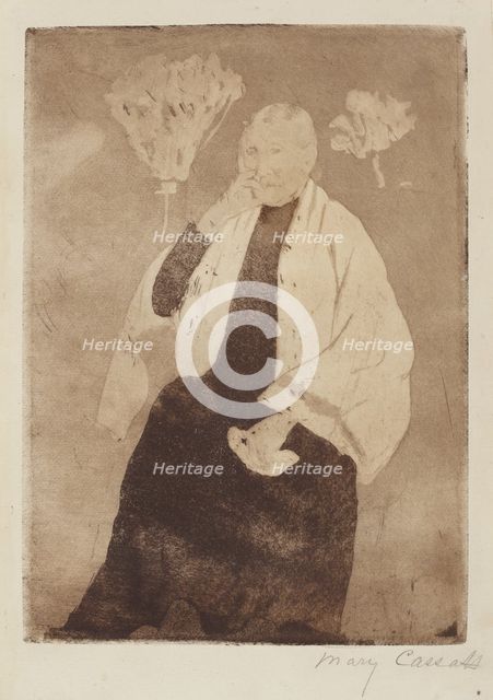 A Portrait of the Artist's Mother, c. 1889-1890. Creator: Mary Cassatt.