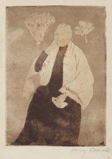 A Portrait of the Artist's Mother, c. 1889-1890. Creator: Mary Cassatt