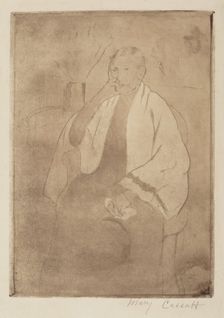 A Portrait of the Artist's Mother, c. 1889-1890. Creator: Mary Cassatt