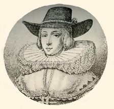 A portrait of a Dutch lady, in wide-brimmed hat and ruff mid 17th century, (1937) Creator: Unknown
