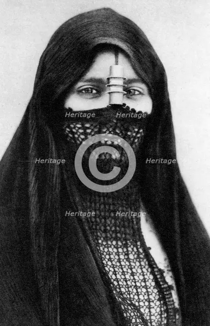 A portrait of an Egyptian woman, c1920s. Artist: Unknown