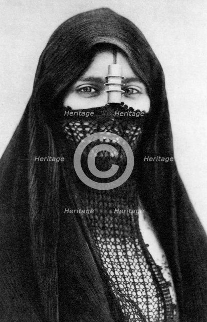 A portrait of an Egyptian woman, c1920s. Artist: Unknown