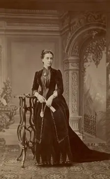 A portrait of Countess Sophia Sergeevna Ignatieva, wife of His Majesty's retinue..., 1880-89. Creator: I Milevskii