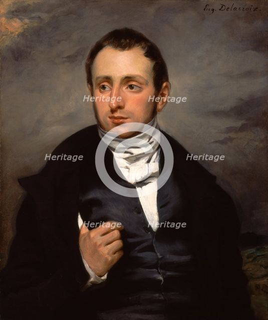 A Portrait of Dr. François-Marie Desmaisons, c.between 1832 and 1833. Creator: Eugene Delacroix.