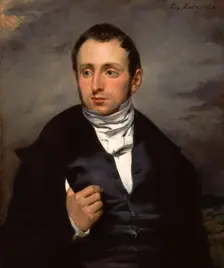 A Portrait of Dr. François-Marie Desmaisons, c.between 1832 and 1833. Creator: Eugene Delacroix