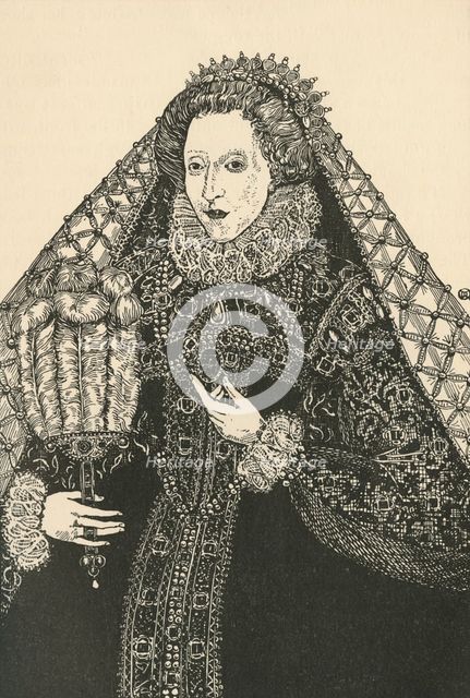 'A Portrait of Queen Elizabeth', (1931). Artist: Charles Henry Bourne Quennell.